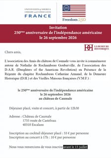 affiche 250ème anniversaire