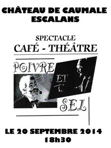 Spectacle le 20 septembre 2014 à Caumale